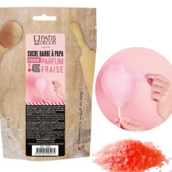 Sucre Barbe à Papa Fraise 400 g Patisdécor