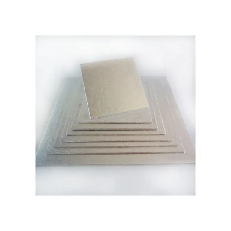 Support Gâteau Carré Ø25 cm Argenté