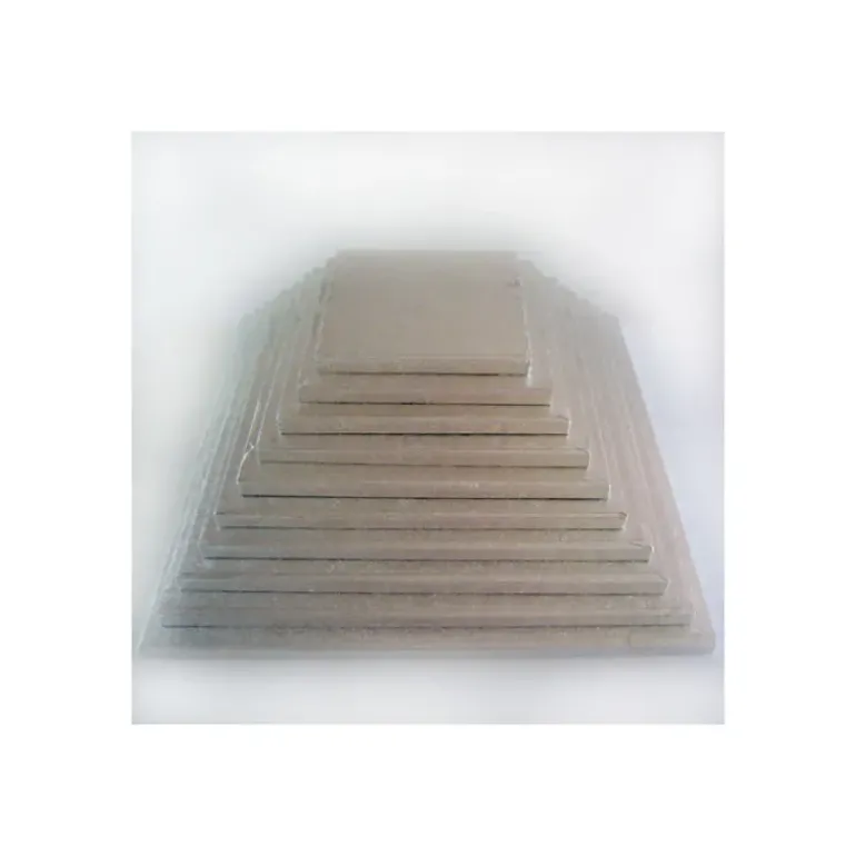 Support Gâteau Carré 20 x 1 cm Argenté Funcakes