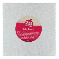 Support Gâteau Carré 17,5 x 0,4 cm Argenté Funcakes