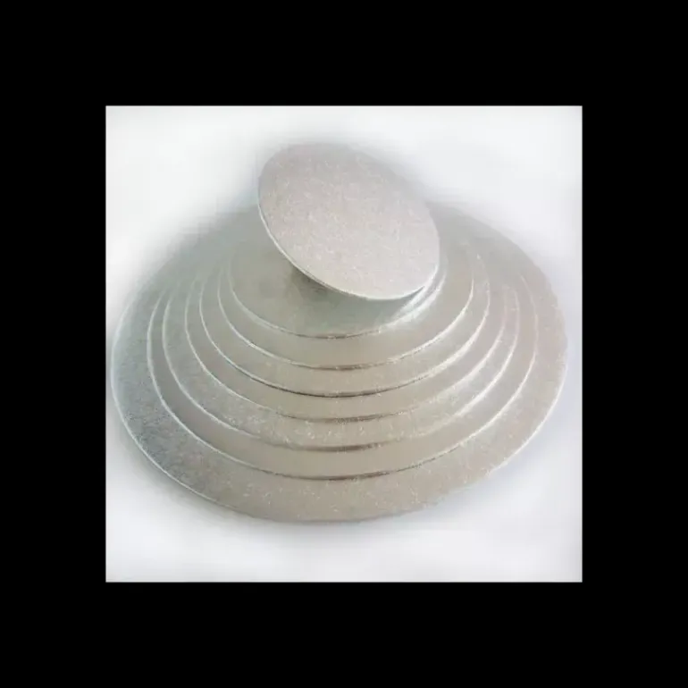 Support Gâteau Rond Ø10 x 0,4 cm Argenté Funcakes