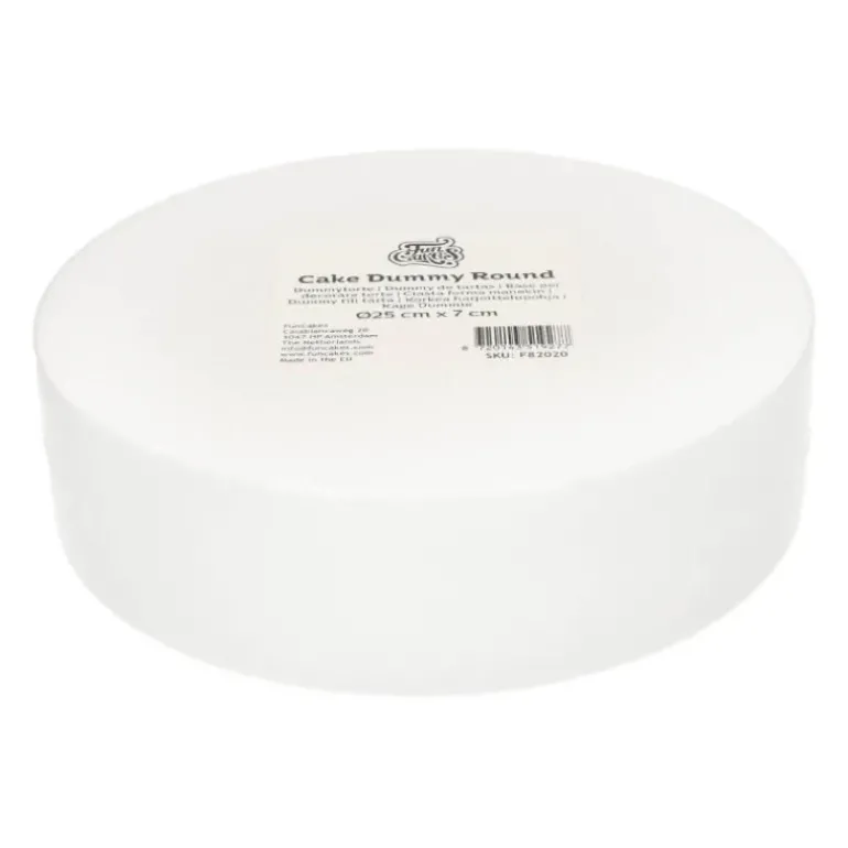 Support polystyrène rond H 7 cm Ø 25 cm