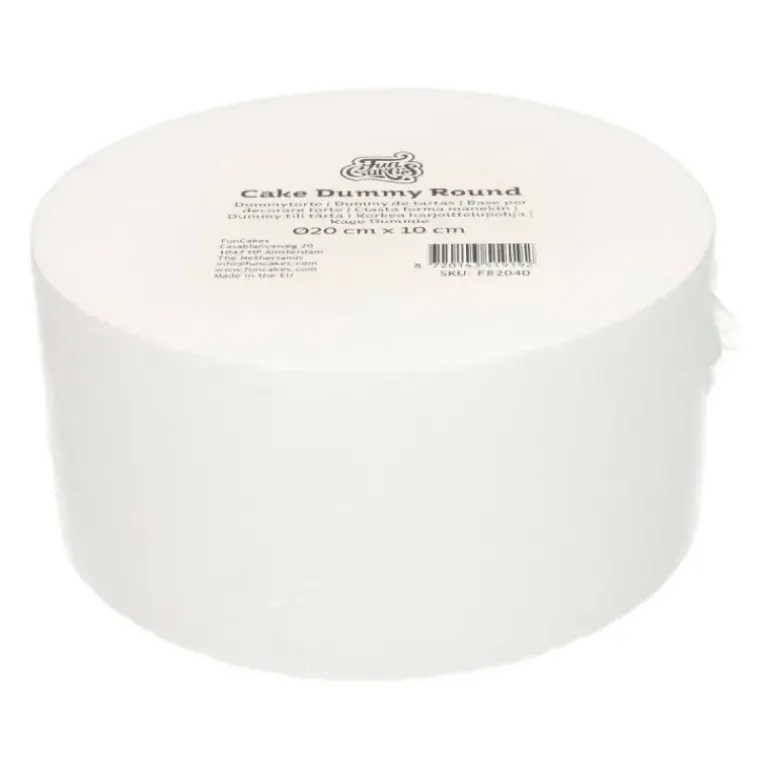 Support polystyrène rond H10 cm Ø 20 cm