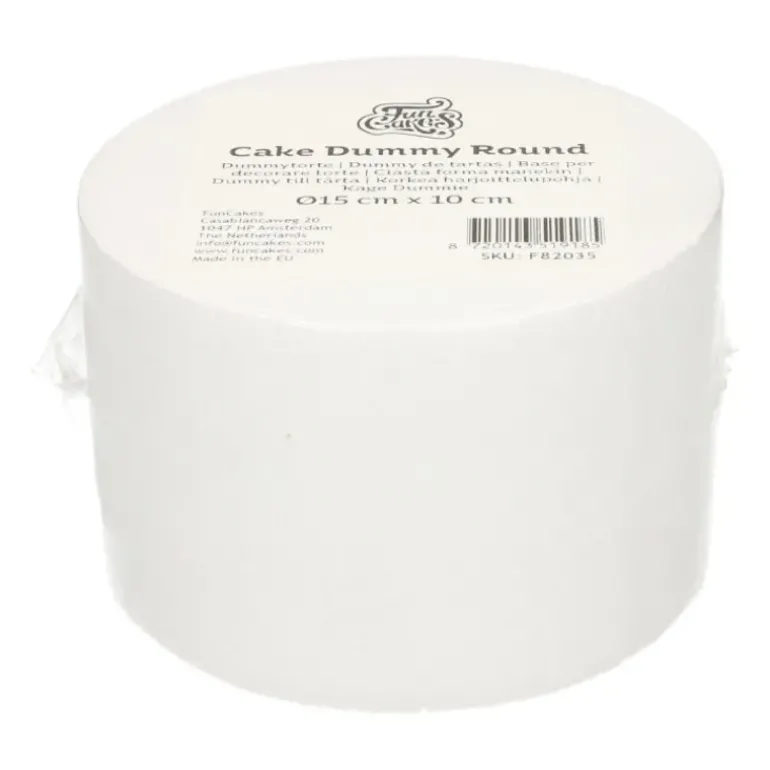 Support polystyrène rond H10 cm Ø 15 cm