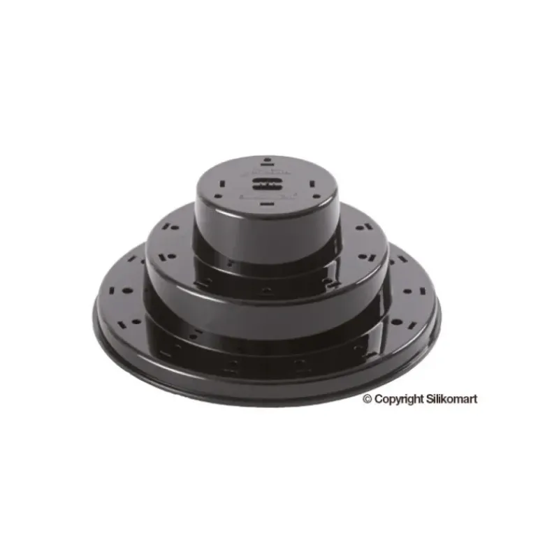 Support Pop Cake Noir Ø 225 mm Silikomart