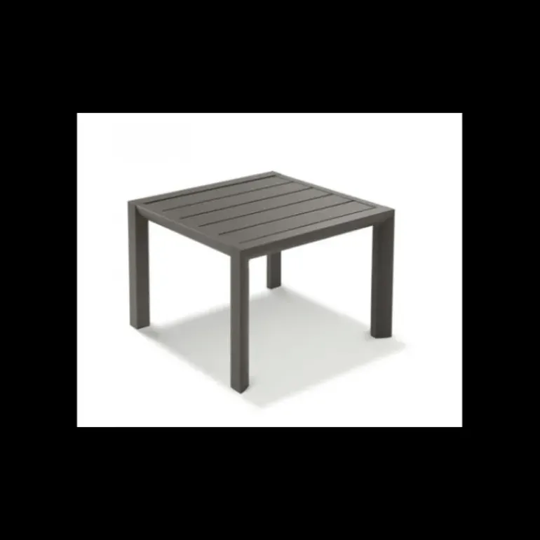 Table Basse Carrée 50 x 50 cm Noir Volcanique Sunset Grosfillex