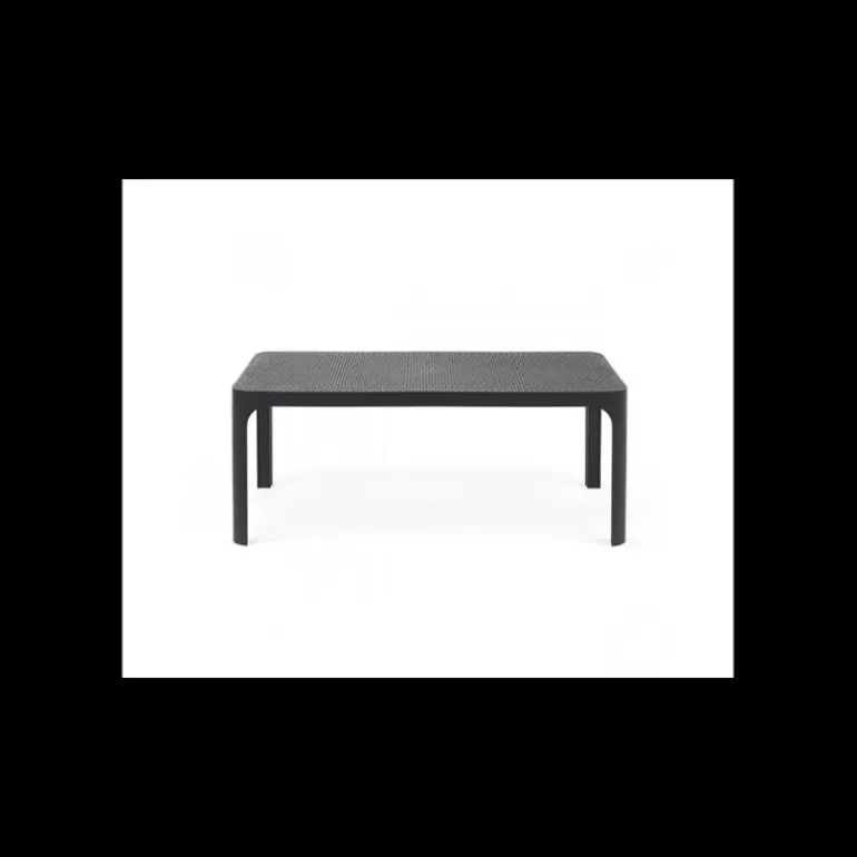 Table Basse en Résine 60 x 100 cm Anthracite Net Nardi