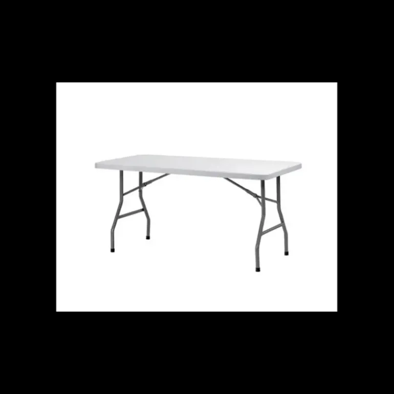 Table Rectangulaire Blanche 6 Personnes Congrès Lyrose