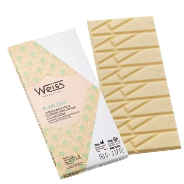 Tablette de Chocolat Blanc Calin Oryola 30% 90 g Weiss