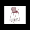 Tabouret en Acier avec Assise Résine Rouge Bossa Nova Ramatuelle 73’ Grosfillex