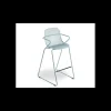 Tabouret en Acier avec Assise Résine Bleu Ether Ramatuelle 73’ Grosfillex