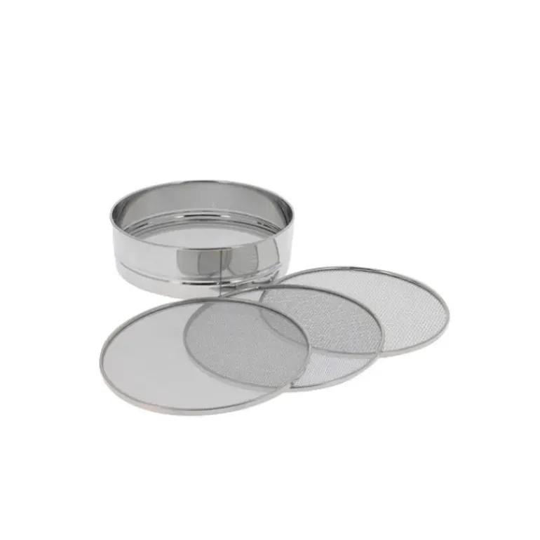 Tamis Ø 21cm Inox 4 mailles interchangeables 0,5-1-2-3 mm