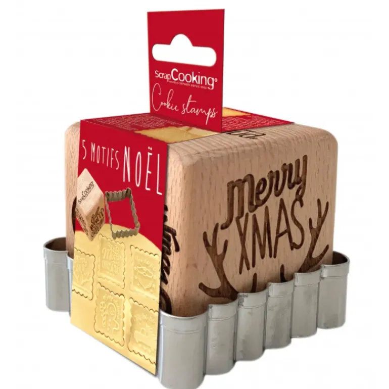 Tampon Biscuit Noël et Emporte-Pièce Scrapcooking