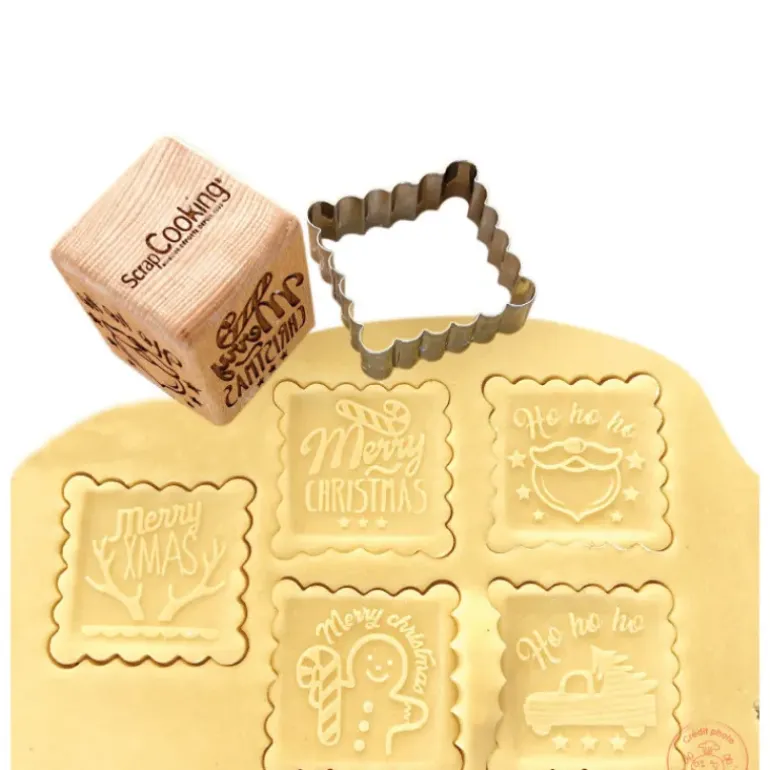 Tampon Biscuit Noël et Emporte-Pièce Scrapcooking
