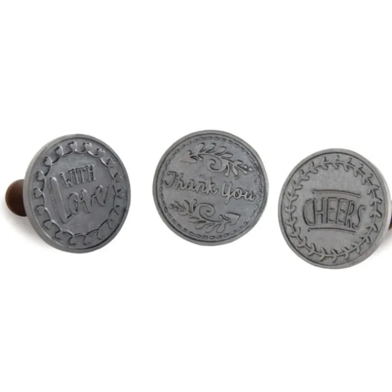Tampons à Biscuits et Cookies Ronds Greetings (x3) Nordic Ware