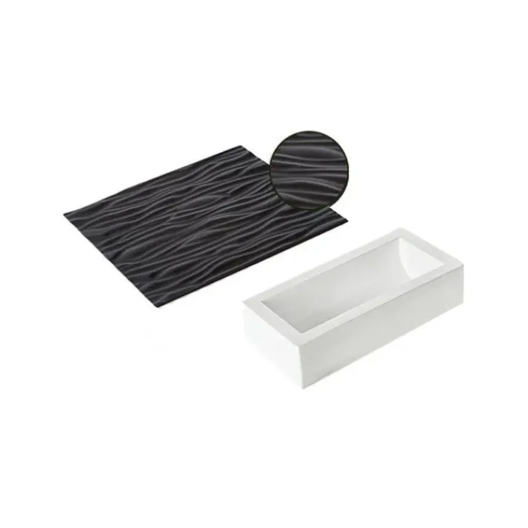 Tapis Décor Bûche Effet Bois Silicone SilikoMart Professional
