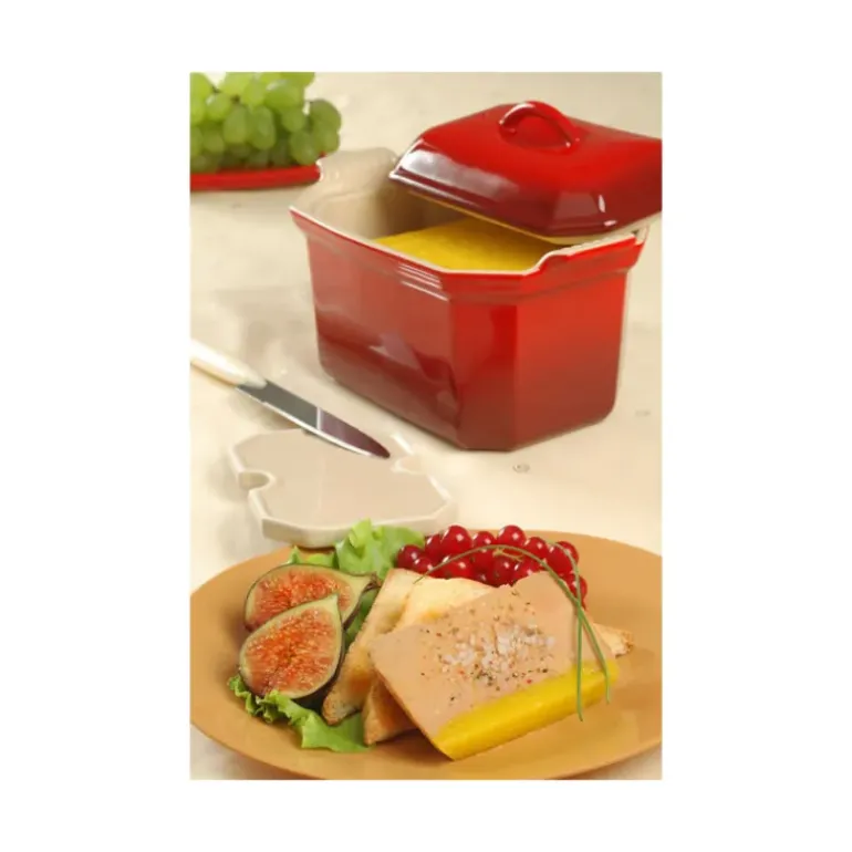 Terrine à Foie Gras avec presse 0,6 L Cerise Le Creuset