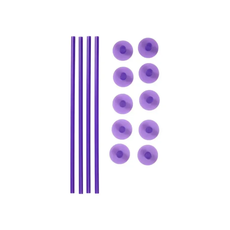 Tiges pour Pièce Montée (x4) et Capuchons (x10) Wilton