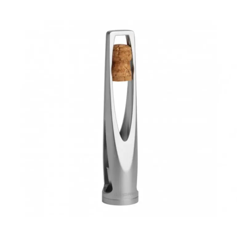Tire-bouchon Pop Bulle Alu Brossé pour vins pétillants SW-105 Screwpull Le Creuset