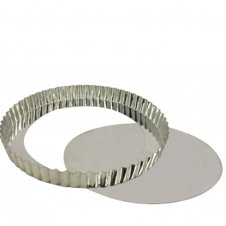Tourtière Cannelée Fond Amovible 32 cm x H 2,5 cm