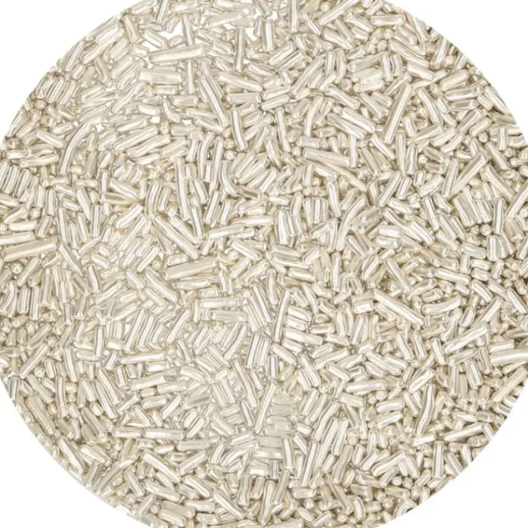 Vermicelles Argent Métallique 80g Funcakes