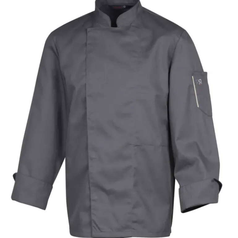 Veste de Cuisine Mixte Anthracite NERO T.1 Robur manche Longue