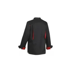 Veste de Cuisine Mixte Noire/Rouge BOKO T.5 Robur