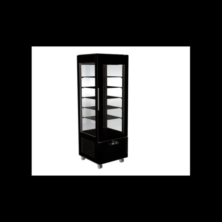 Vitrine Réfrigérée Verticale Bi Température 350 L Noire Pv Labo Concept