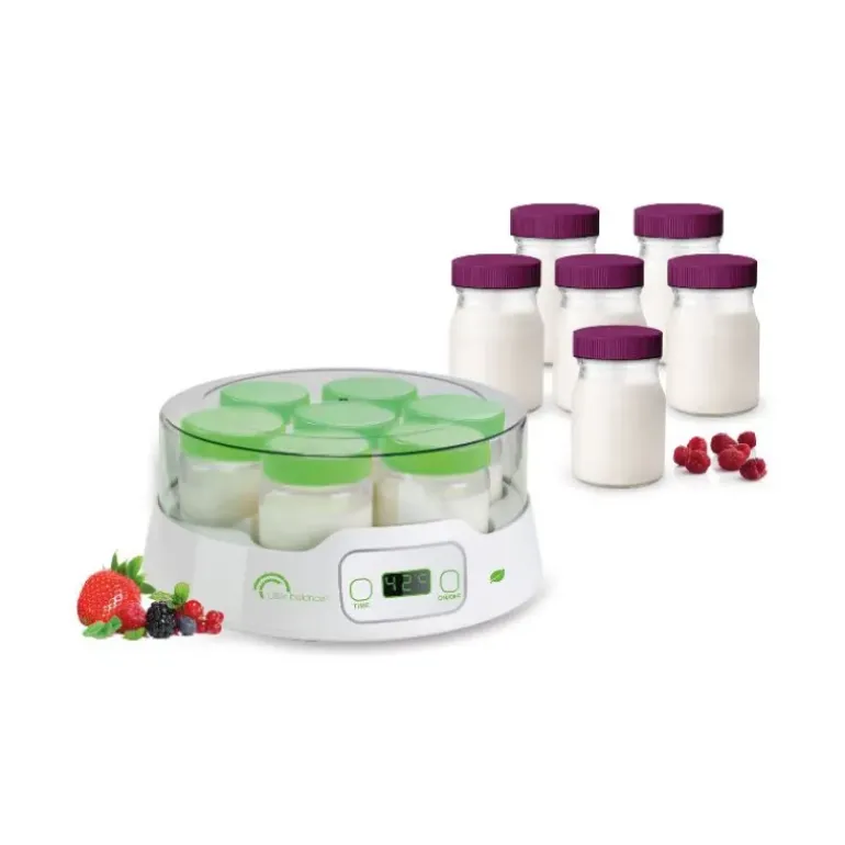 Yaourtière 7 Pots en Verre + 6 Pots Supplémentaires Little Balance